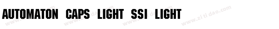 Automaton Caps Light SSi Light字体转换